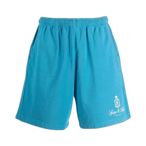 Sporty & Rich Logo Printed Elasticated Waistband Shorts