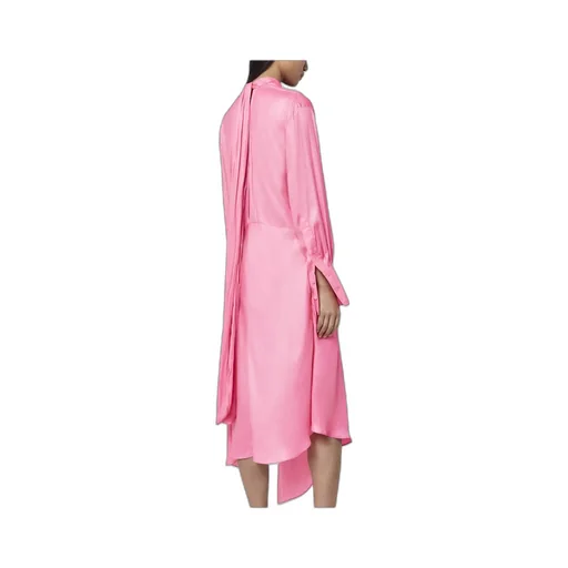 Stella Mccartney Tie-Detailed Asymmetric Long Dress