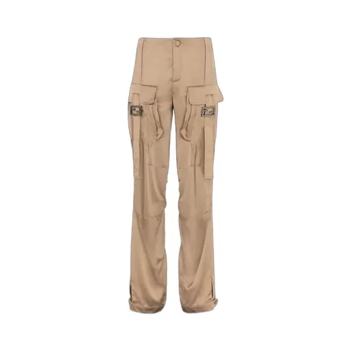 Fendi Low Rise Satin Pants
