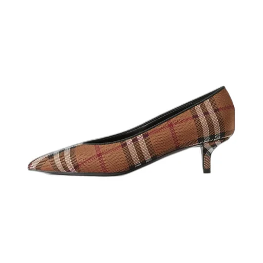 Plaid Pointed High Heels