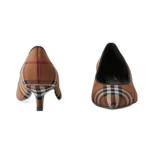 Plaid Pointed High Heels