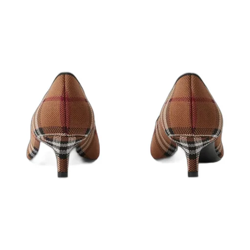 Plaid Pointed High Heels