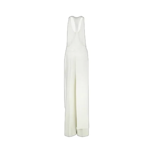White Satin Jumpsuit