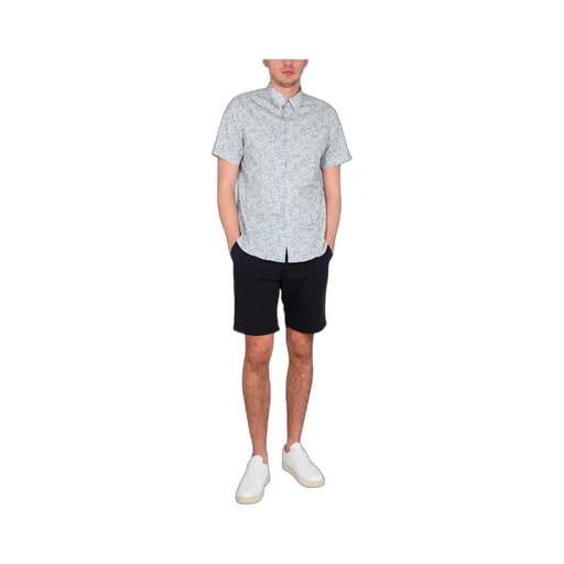 Ps Paul Smith Graphic Printed Curved Hem Shirt