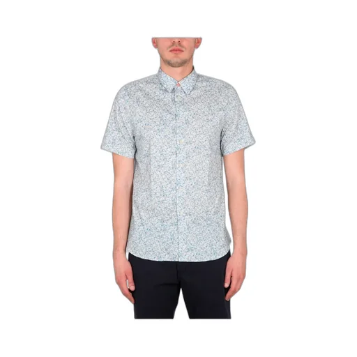 Ps Paul Smith Graphic Printed Curved Hem Shirt
