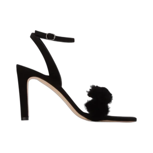 Manolo Blahnik Ankle Buckled Open-Toe Sandals