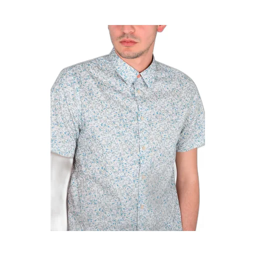 Ps Paul Smith Graphic Printed Curved Hem Shirt
