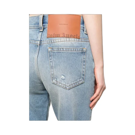 Palm Angels Mid-Rise Distressed Jeans