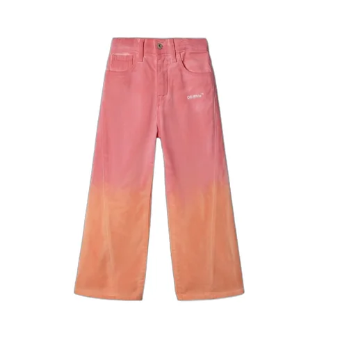 Helvetica Faded Wide Leg Trousers