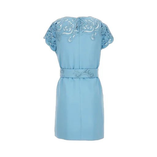 Ermanno Scervino Lace Belted Mini Dress