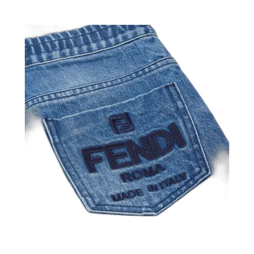 Fendi Kids Logo Embroidered Roma Jeans