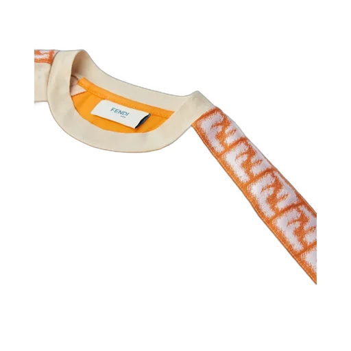 Fendi Kids Ff Logo Colour-Block T-Shirt