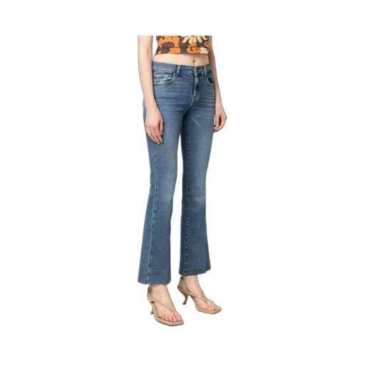 Logo-Patch Bootcut Jeans
