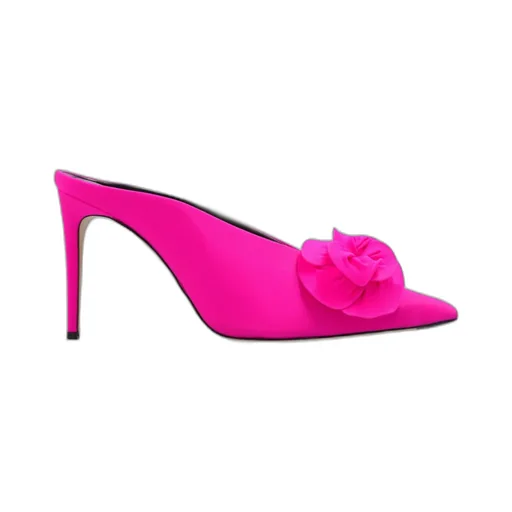 Victoria Beckham Floral Embellished Mules