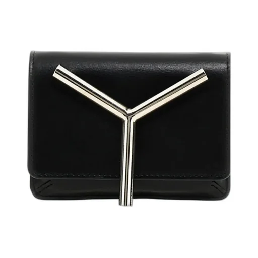 Y/Project Logo-Plaque Foldover-Top Crossbody Bag