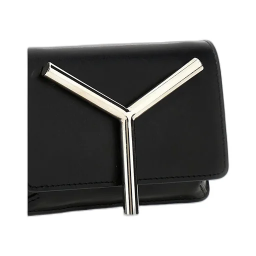 Y/Project Logo-Plaque Foldover-Top Crossbody Bag