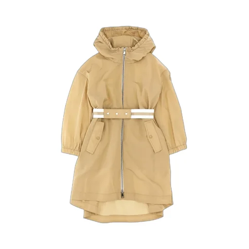 Logo-Print Belted-Waist Rain Jacket