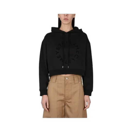 Stella Mccartney Drawstring Cropped Hoodie