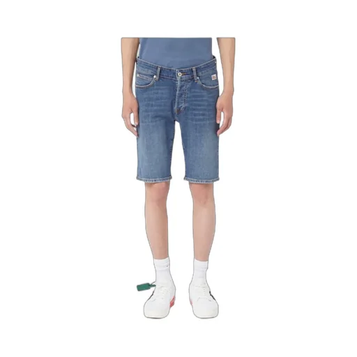 Belt-Loop Denim Shorts