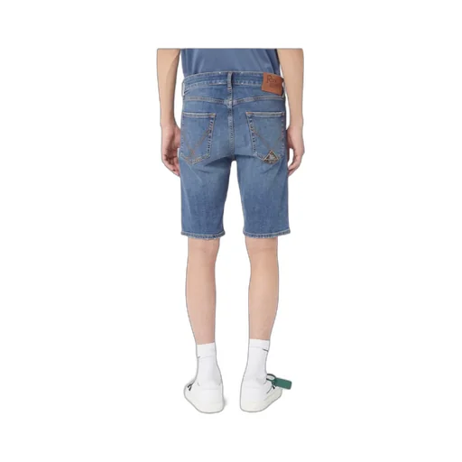 Belt-Loop Denim Shorts