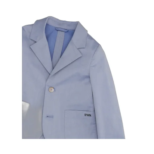 Emporio Armani Kids Logo Plaque Single-Breasted Blazer