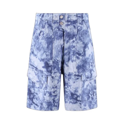 Isabel Marant Jemuel Bleached-Effect Cargo Shorts
