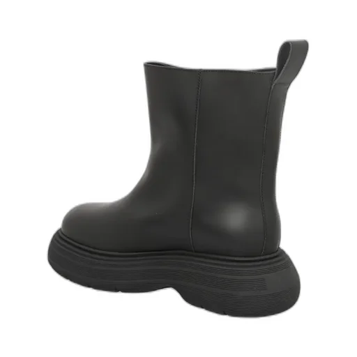 Round-Headed Short Boots
