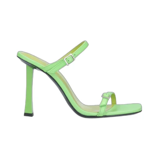 Buck-Down Detail Sandals