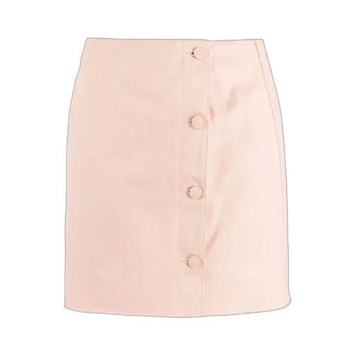 Frayed Cotton Miniskirt
