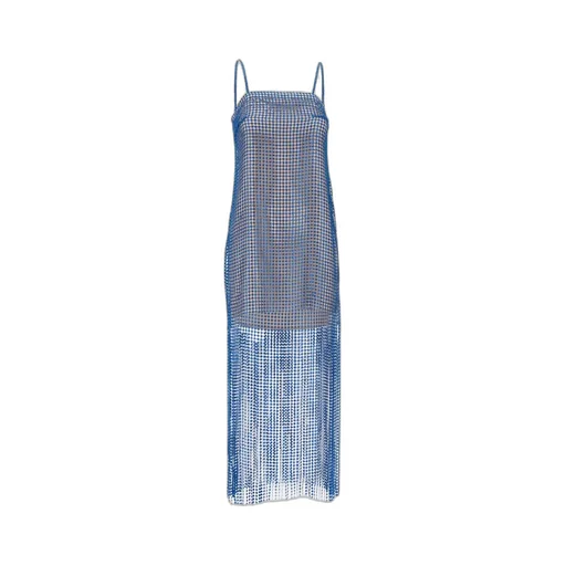 Sequinned-Fringe Maxi Dress