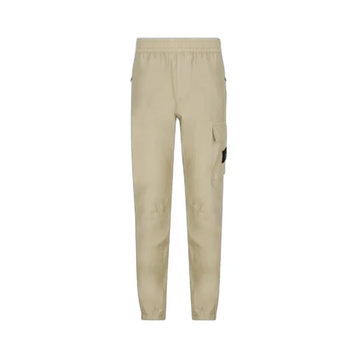 Compass-Motif Cotton Trousers
