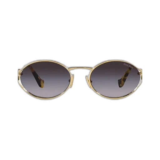 Logo-Plaque Oval-Frame Sunglasses