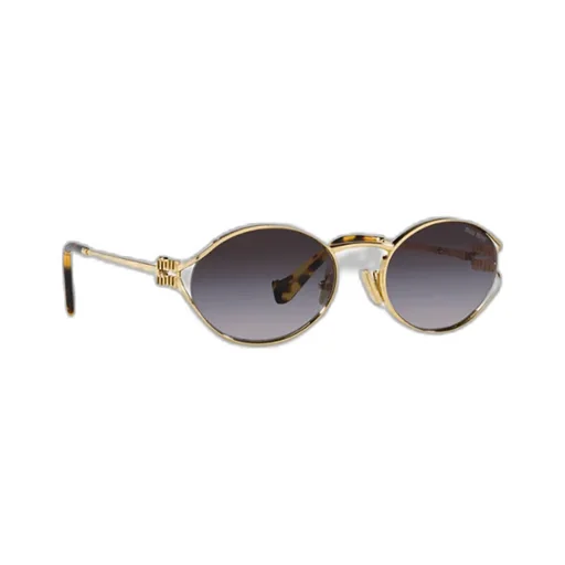 Logo-Plaque Oval-Frame Sunglasses