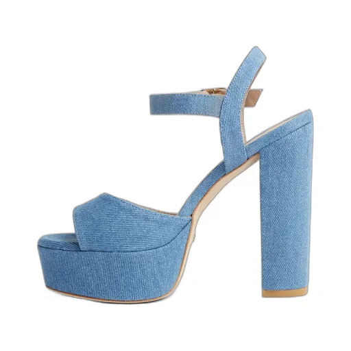 Block-Heel Platform Sandals
