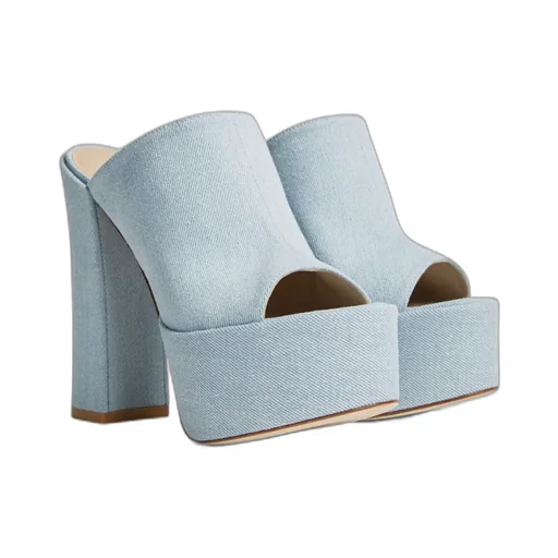Open Toe Cover Wearing High Heeled Sandals