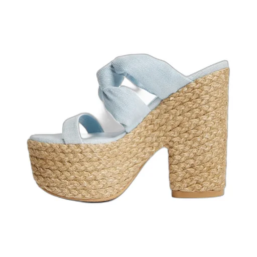 Open-Toed Set And Wedge Sandals