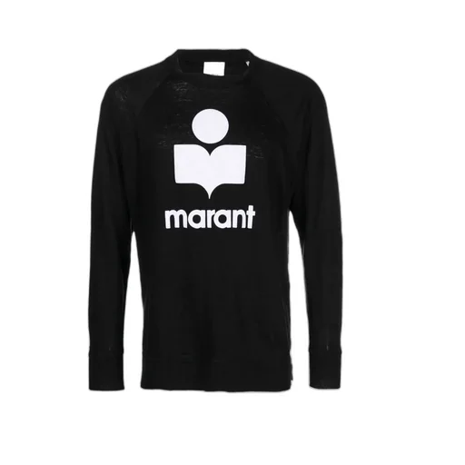 Isabel Marant Logo Printed Long-Sleeved Sweatshirt