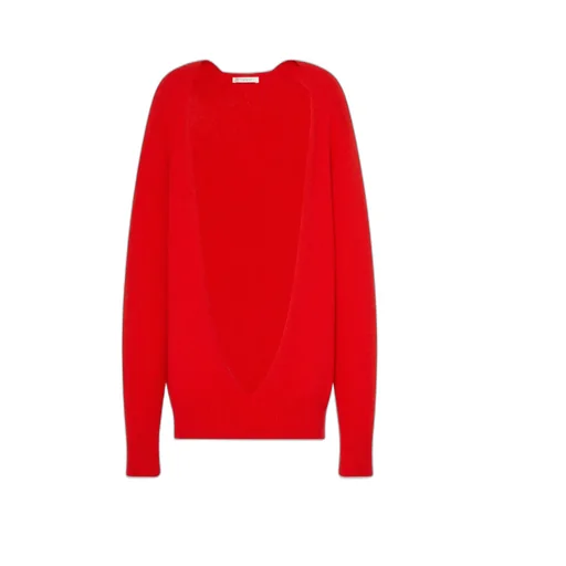 Open-Front Cashmere Jumper