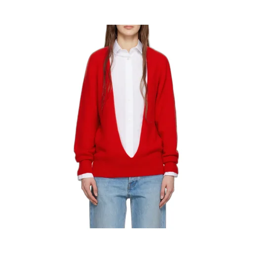 Open-Front Cashmere Jumper