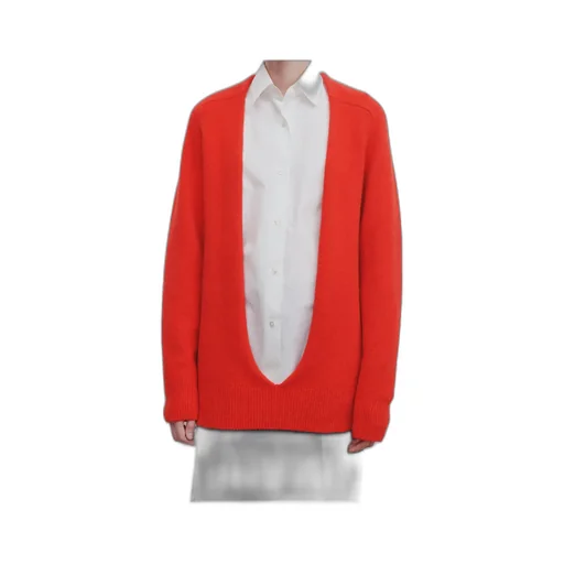 Open-Front Cashmere Jumper