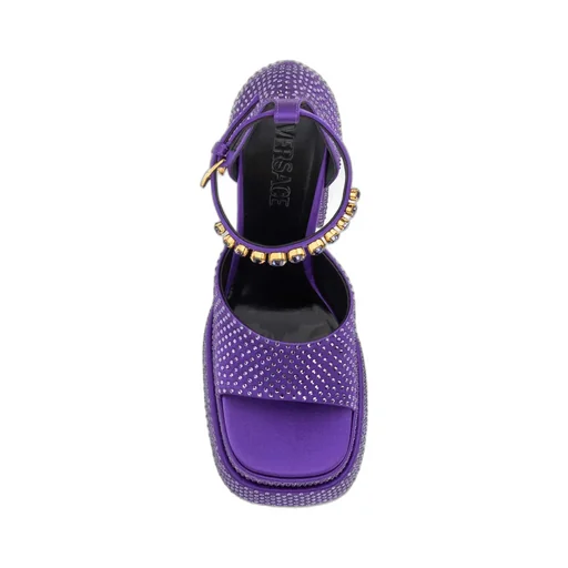 Versace Medus Aevitas Embellished Platform Sandals