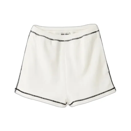 Contrast-Trim Cotton Shorts