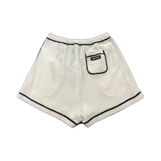 Contrast-Trim Cotton Shorts