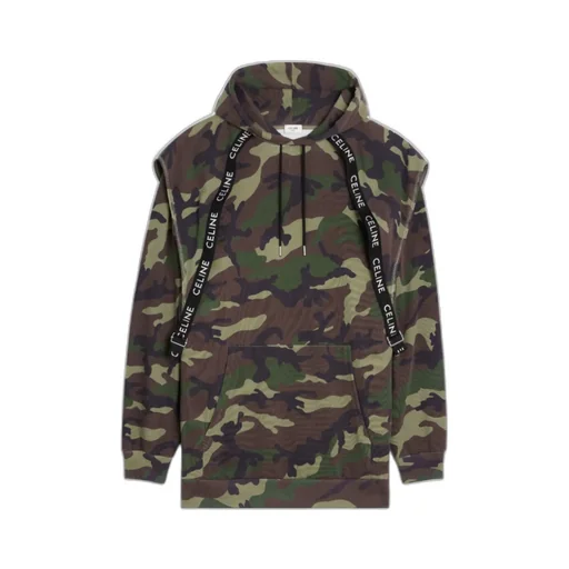 Celine Bands Hoodie In Fleece