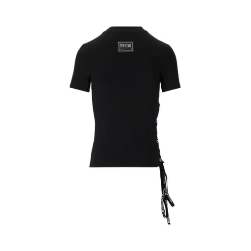 Lace-Up Cotton T-Shirt