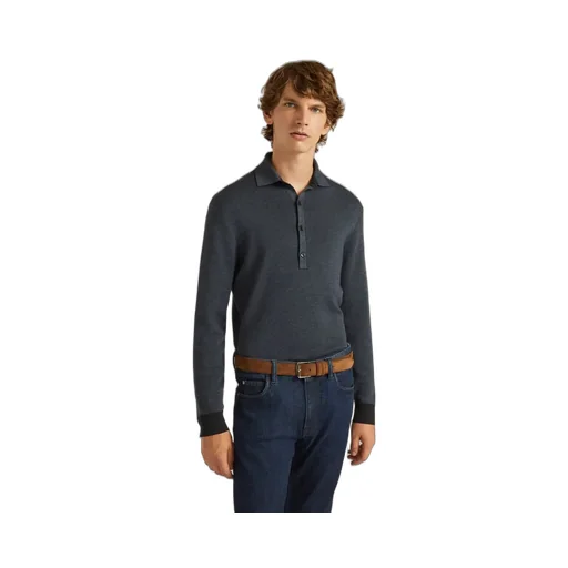 Long-Sleeved Polo Shirt