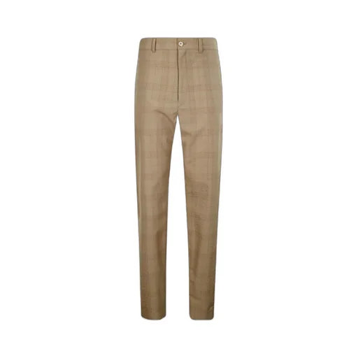 Lemaire Straight-Leg Checked Pants