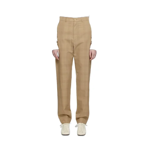 Lemaire Straight-Leg Checked Pants