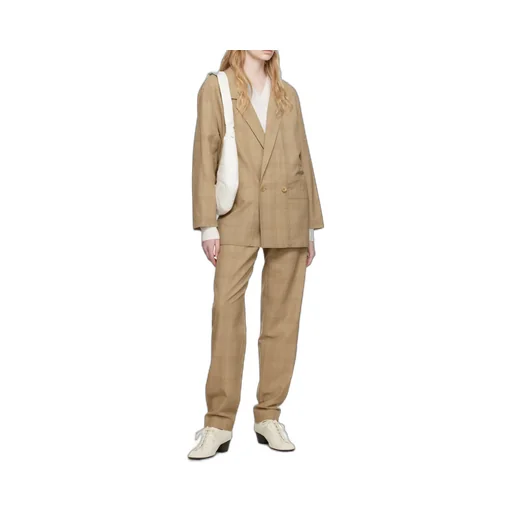 Lemaire Straight-Leg Checked Pants
