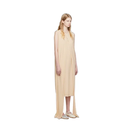Tied-Waist Cotton Dress